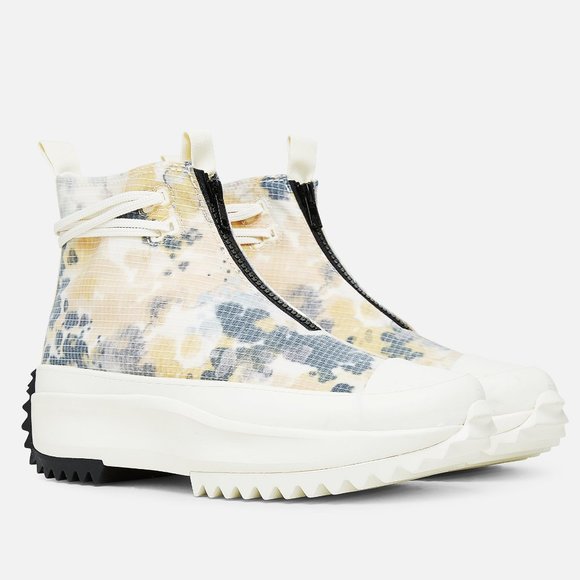 Converse Unisex Run Star Hike Hi Egret/White/Black WASHED FLORALS 170776C - Picture 1 of 12
